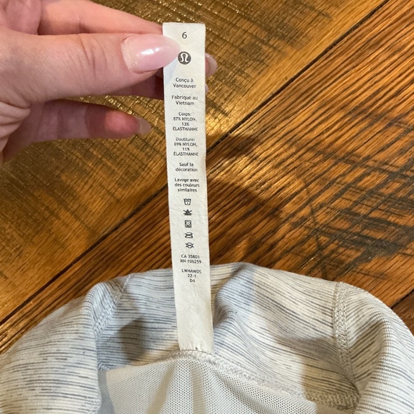 Lululemon Define Jacket Heathered Light Gray White Size 6 - Picture 11 of 12
